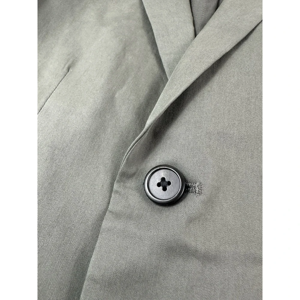 Theory Clinton Green Cotton Blend Mens 2-Btn Sportcoat Size 36 NWT